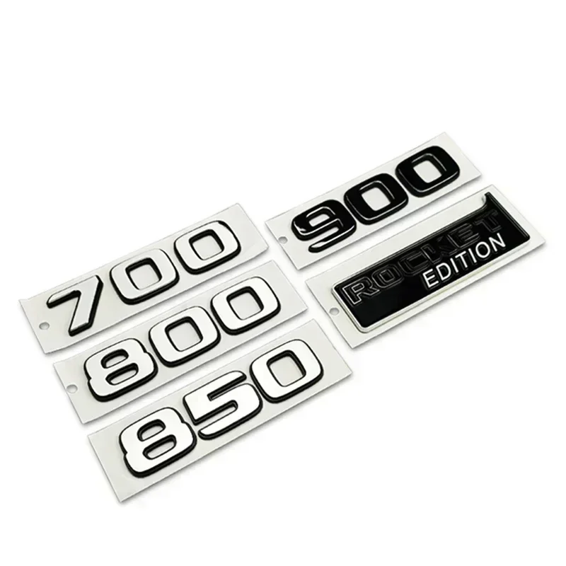 ABS Car Trunk Side Emblem Sticker for Mercedes Benz 700 800 850 900 ROCKET EDITION Badge S320 CLA CLK CLS GLA SLS Accessories
