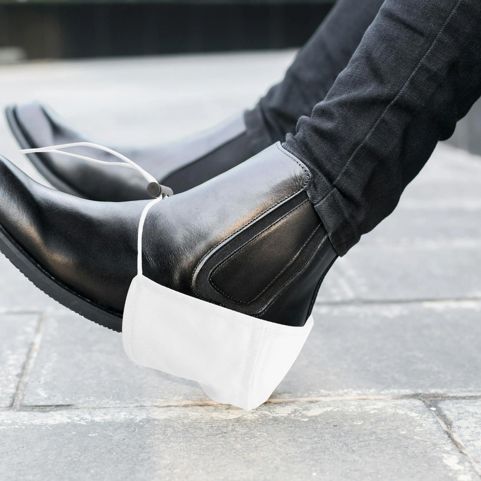 

2Pcs Durable Cloth Heel Covers Adjustable Shoe Heel Protectors for Driving Shoes Protection Shoes Protector Shoe Protectors