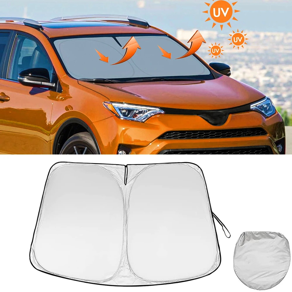 Car Windshield Sun Shade Covers For Tesla Model 3 Y Auto Front Window Sunscreen Visor Blocks Sunshade For Toyota RAV4 2019-2022