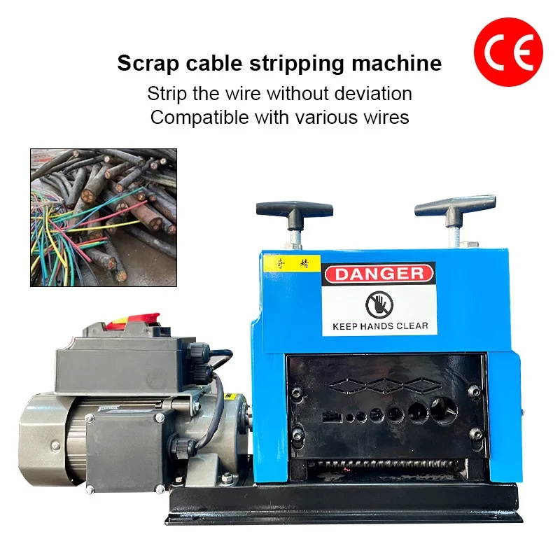 370W Electric Wire Stripper Machine Powered Portable 1- 38mm for Scrap Cable Copper Recycling Automatic Wire peeling Tool