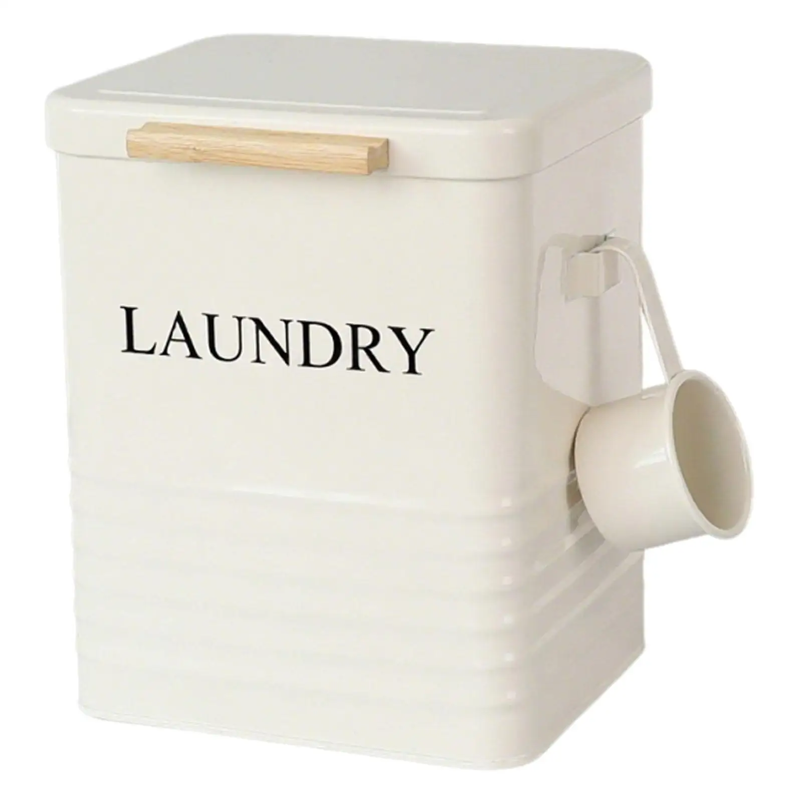 Laundry Box Laundry Organizer Powder Container Portable Metal Bucket with