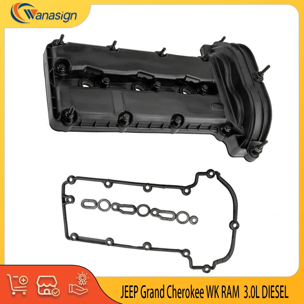 AUTO ENGINE PARTS Right Valve Cover & gasket Set For JEEP Grand Cherokee RAM 1500 3.0L 3.0 T L V6 Diesel EXF 2014-2021