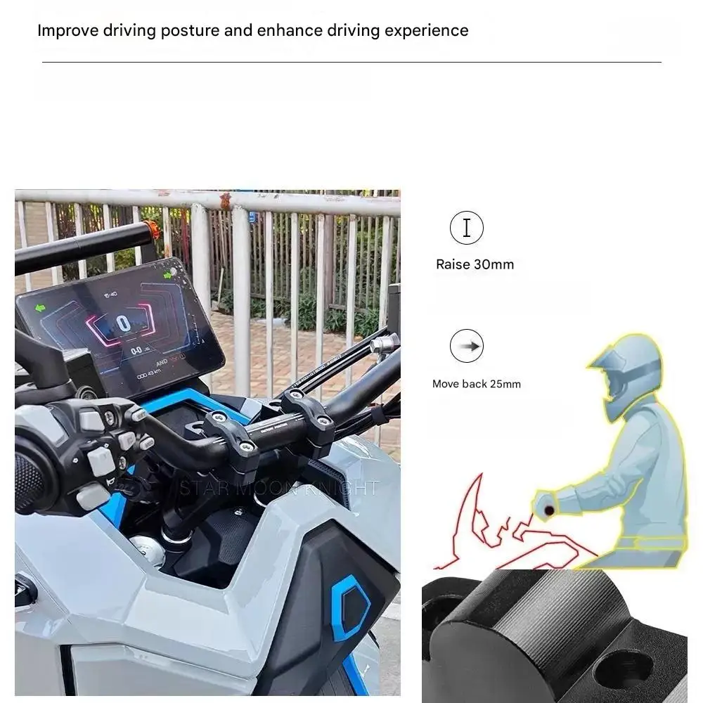 For ZONTES 368G motorcycle custom handlebar faucet heightened rear shift code handlebar faucet heightened rear accessories