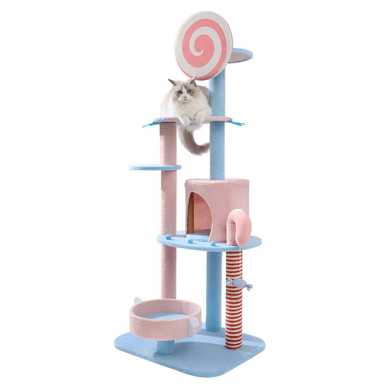 luxury Best Seller Wholesale Cat climbing Frame Sisal Hemp Material Cat Tree Cat Toy for Fun