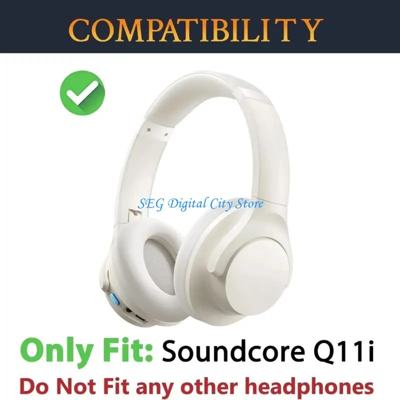 

U75B Gaming Headset Earpads Breathable for Q11i Headphone Spare Ear Cushions