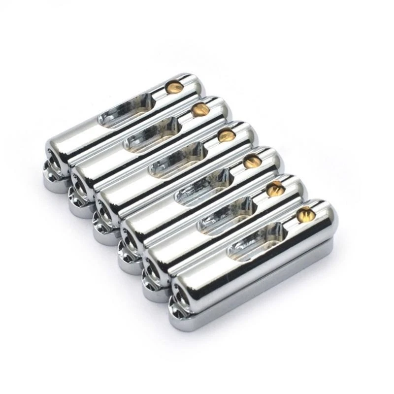 Individual Guitar Tube Bridge with Black/Golden/Silver Coating for Musicians