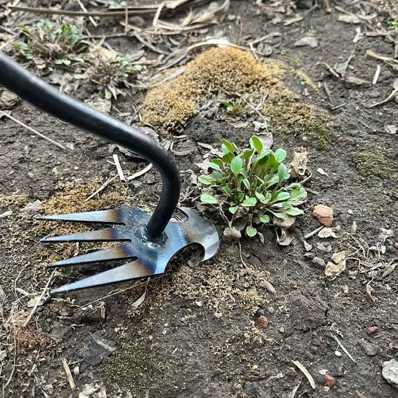 Manganês Steel Garden Weeders, Enraizamento da grama, Solo solto, Remoção manual de ervas daninhas, Extrator, Weeder multifuncional, Ferramentas de