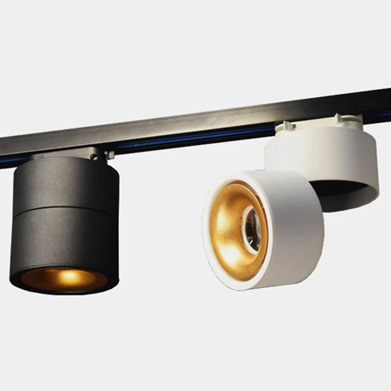 Dimmable Foldable Rotatable COB LED Downlights 9W 12W 15W Surface Mounted LED Ceiling Lamp 110~240V Background Track Spot Lights
