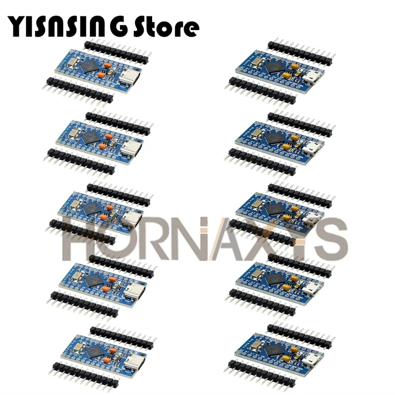 New Pro Micro for arduino ATmega32U4 5V/16MHz Module with 2 row pin header For Leonardo in stock . best quality 1-10PCS