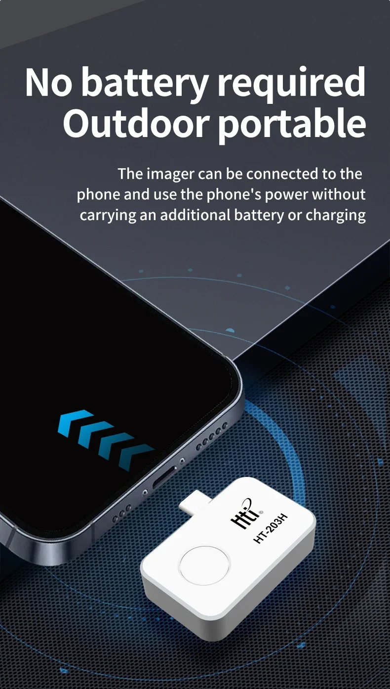 HT-203H HT-203U 256*192 Mobile Тепловизионная камера Android Type