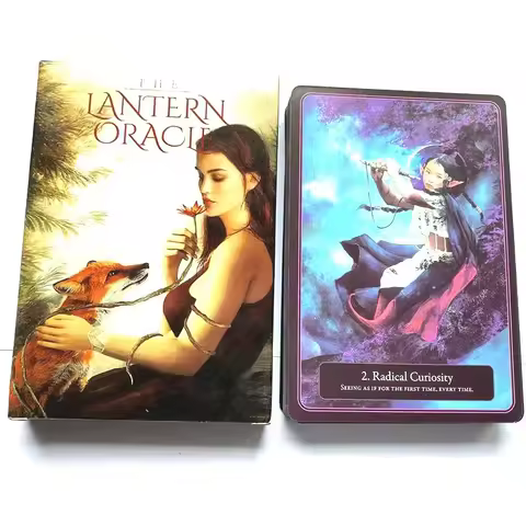 The Lantern Oracle Tarot Cards Divination Deck English Versions Edition Board Playing INK Table Game