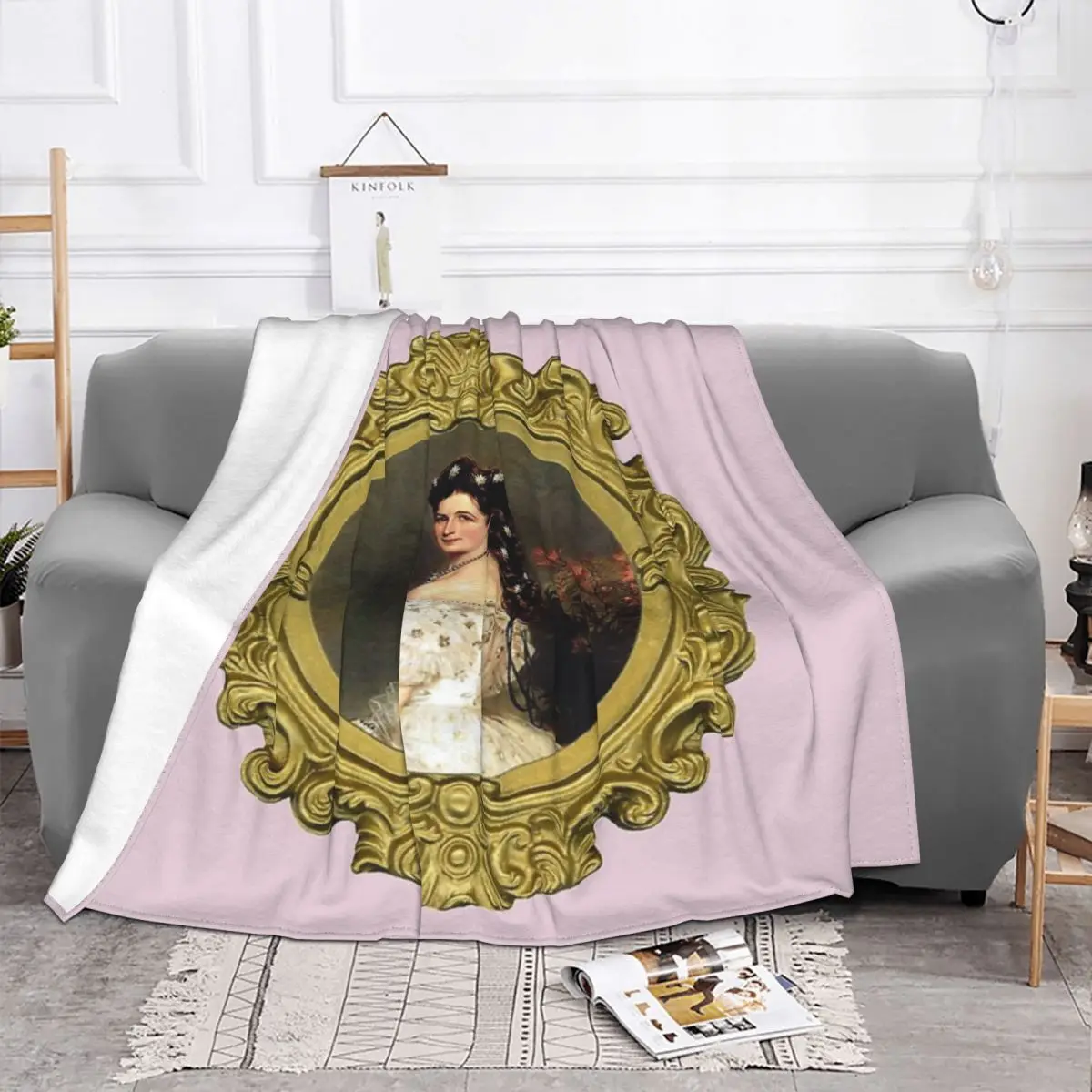 Portrait Of Princess Sissi Plush Bed Blanket Blankets & Throws Home And Decoration Throw Blanket