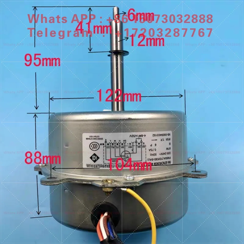 Applicable, air conditioner ceiling motor, original FN90A YDK90-6A2 87W inner fan motor