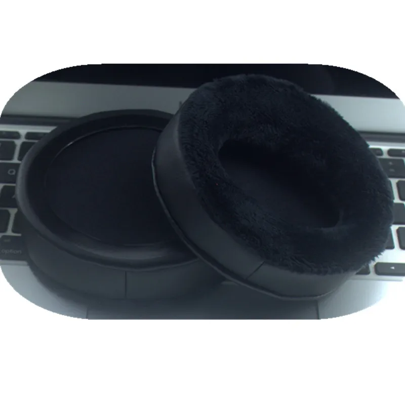 2 pz Tessuto Velluto Angolato Earpad Rotondo 80 MM 85 90 95 100 MM 105 110 MM Cuffia Auricolari Copertura Auricolare Cuscino In Schiuma Paraorecchie