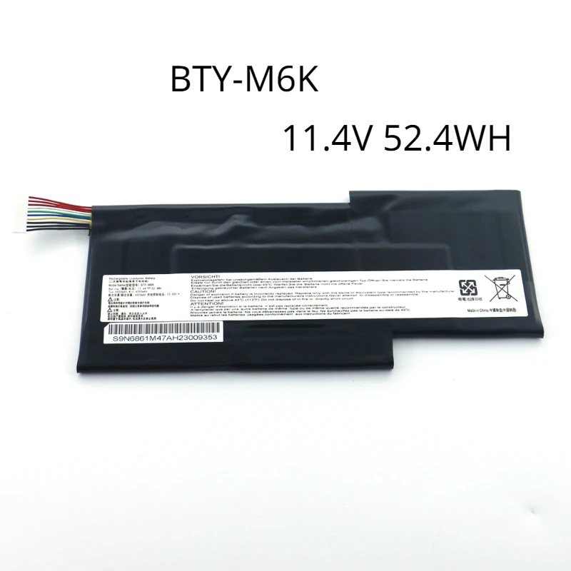 Bateria do Portátil para Msi Ms16r1 Ms-17b4 Ms-16k3 Gf63 8rc 8rd Gf65 9sd Bty-m6k 11.4v 52.4wh