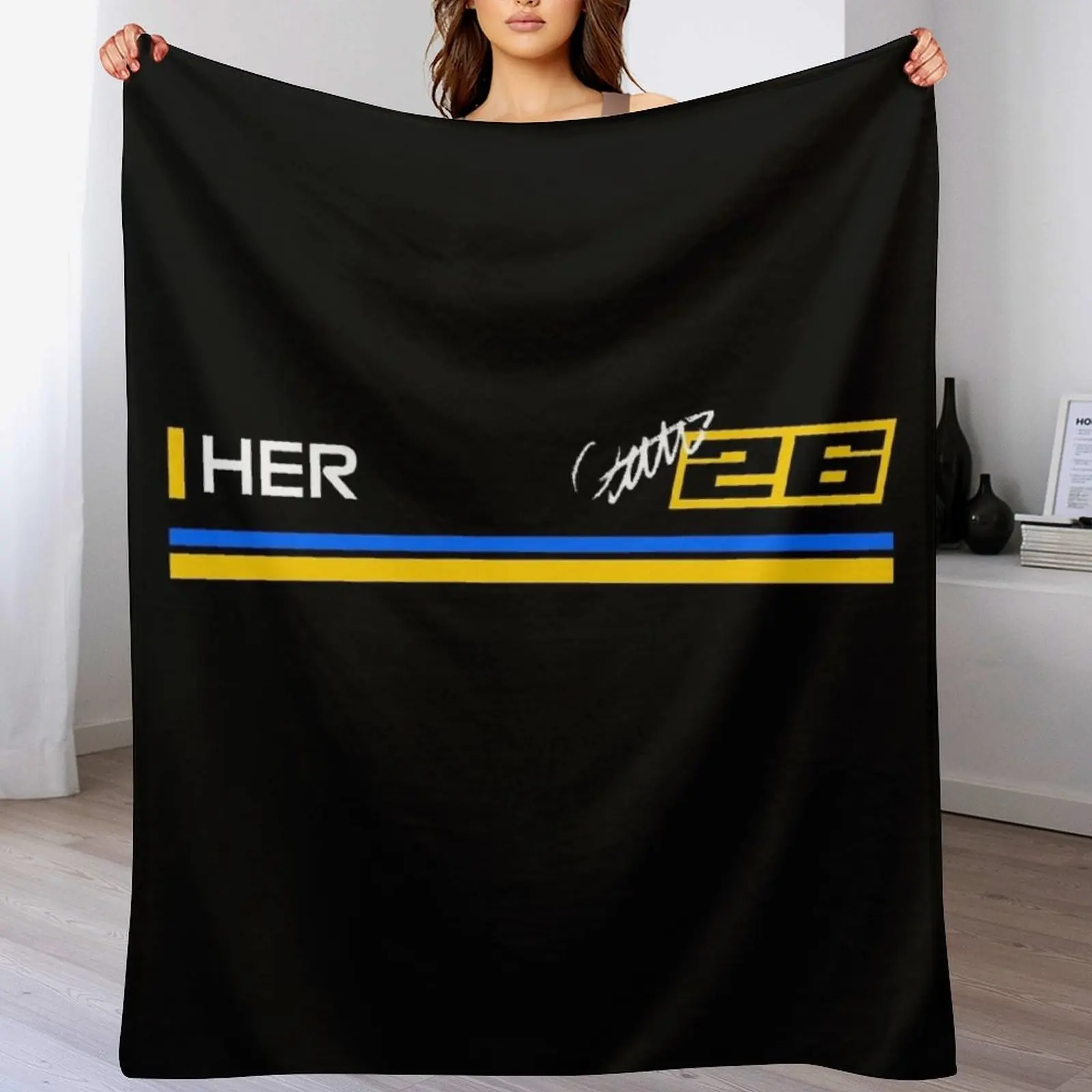 

Colton Herta Motorsports Indy Racing 2023 Throw Blanket Cozy Light Blanket for Travel Camping Picnic