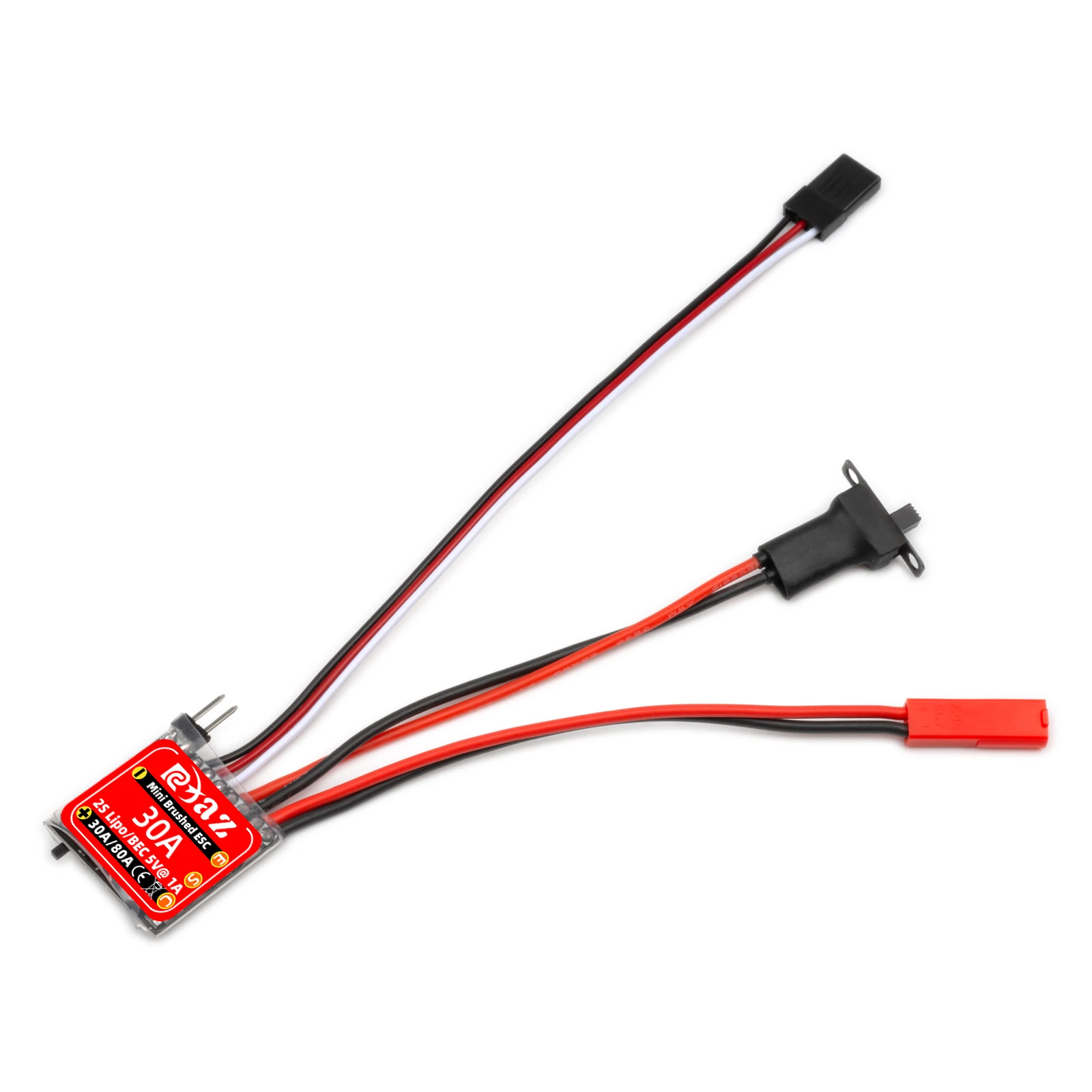 RCXAZ RC ESC Mini 30A gebürstete ESC-Kombination mit 030 050 Bürstenmotor für 1/18 1/24RC Hill Climber Axial SCX24 FCx24 Upgrade-Teile – Detail 11