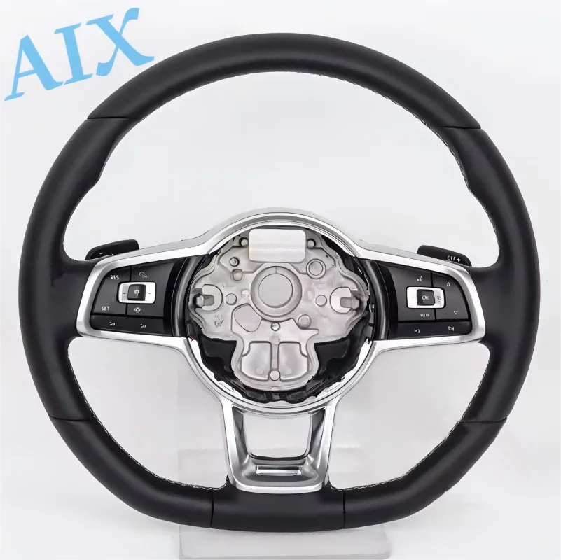 

Подходит для Volkswagen Golf 6 GTI MK6 VW Polo GTI Scirocco R Passat CC R-Line Обновление кожаного руля MK7 GTI по индивидуальному заказу