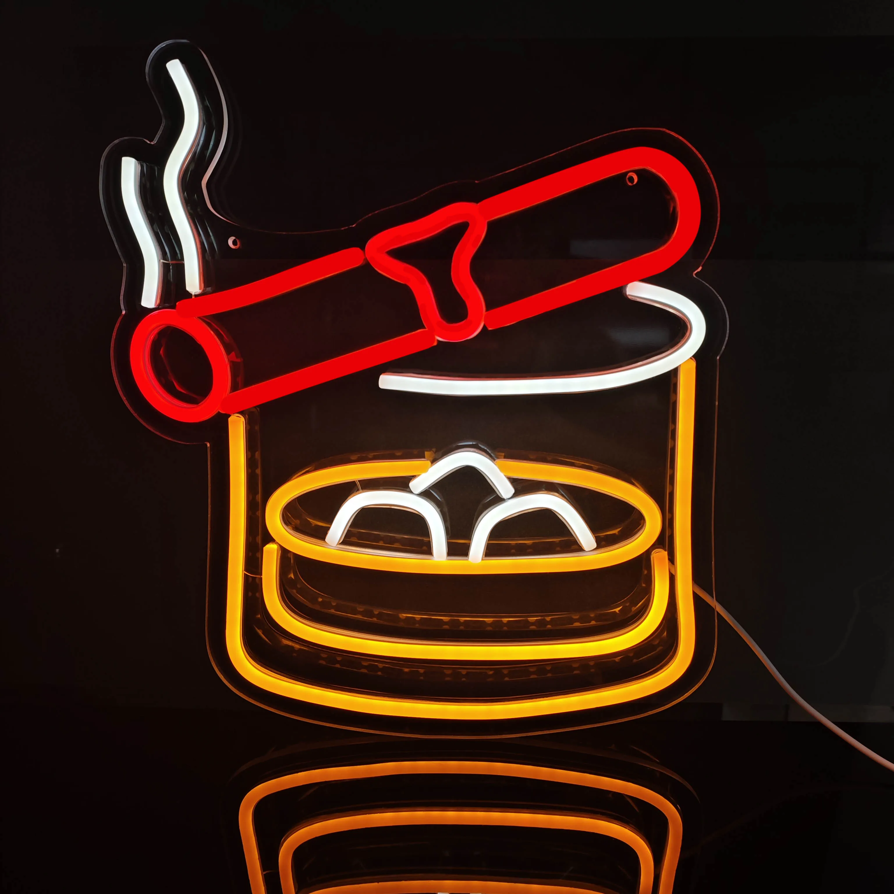 1 Cigarette LED Neon Sign, Cigarette Neon LED Sign, Home Bar Tobacco and Alcohol Sign, Men's Cave Bedroom Decoration