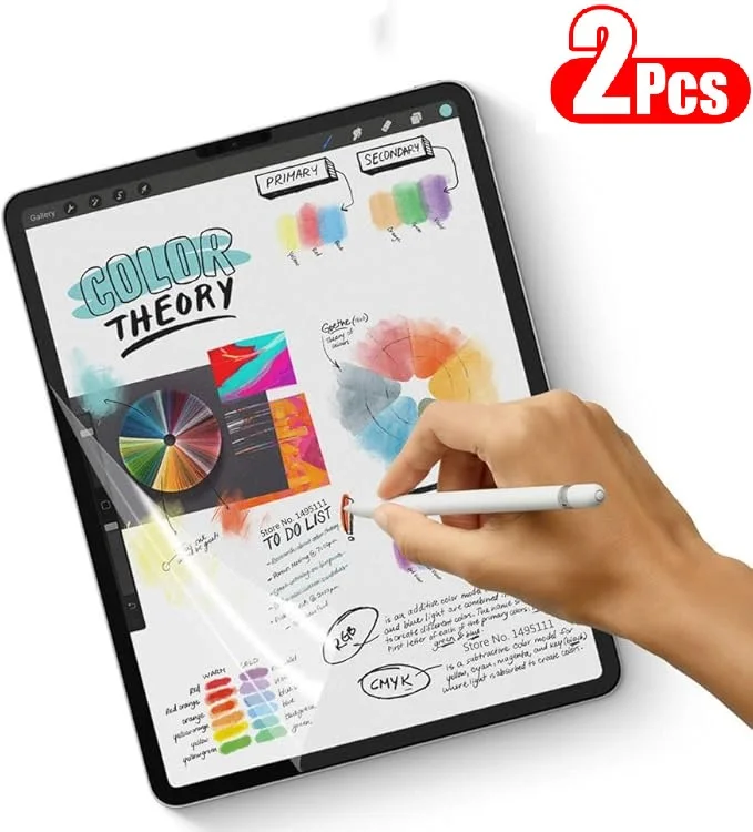 2Pcs Soft Paper Screen Protector Film For iPad Mini 6 7(A17 pro) 4 5 3 2 1 Pro 11 12.9 2018-2022 iPad Air 11 13 2024