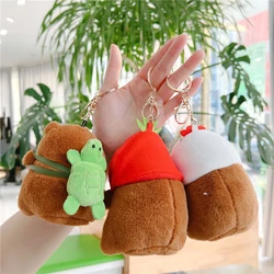 Cute Capybara Plush Keychain Backpack Pendant Toy Car Key Ring Decoration Accessories Kawaii Stuffed Doll Children Birthday Gift