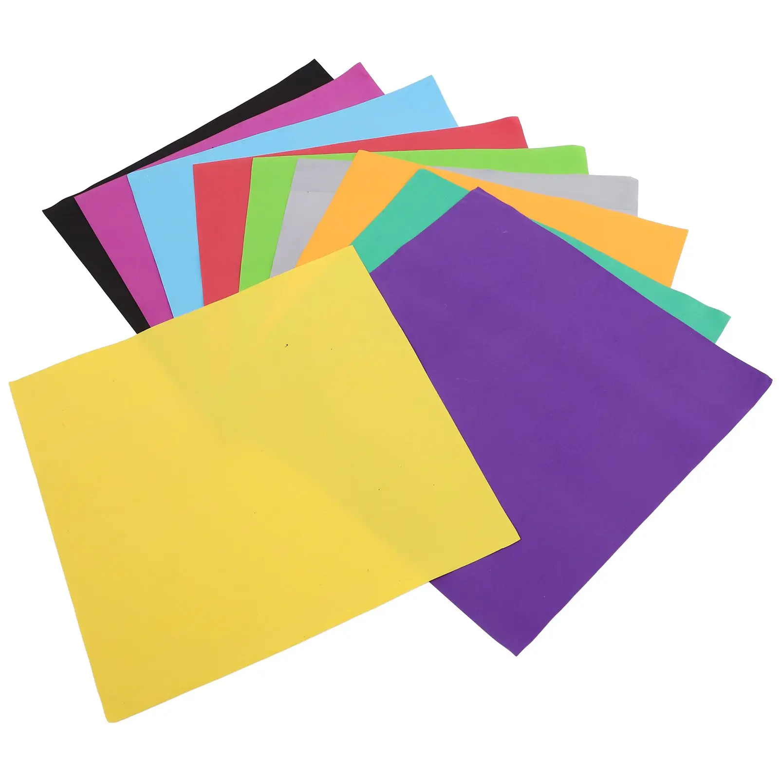 

10 Pcs Colored EVA Foam Papers Multicolor Sponge Sheets DIY Handcraft Materials Scrapbooking Supplies Home Office Decoration