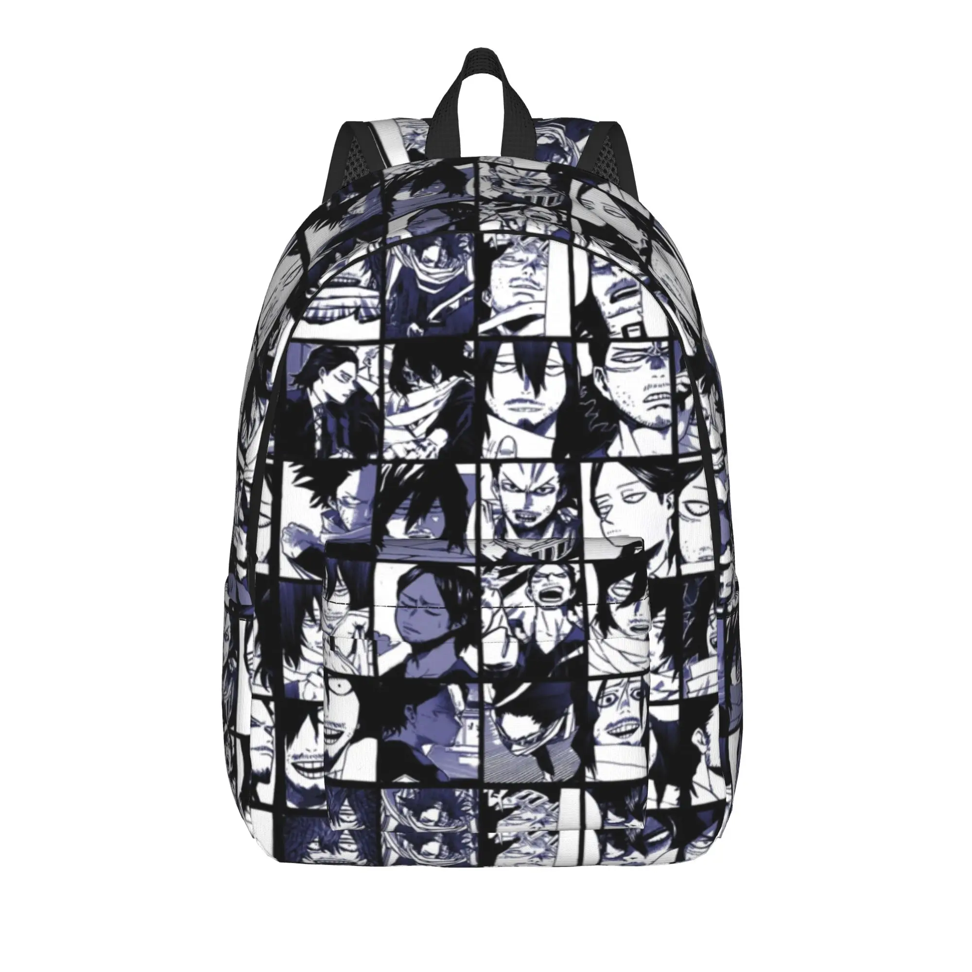 Boku No My Hero Academia Collage Manga Rugzak voor Mannen Vrouwen Mode Studenten Werk Dagrugzak MHA Laptop Canvas Tassen Lichtgewicht