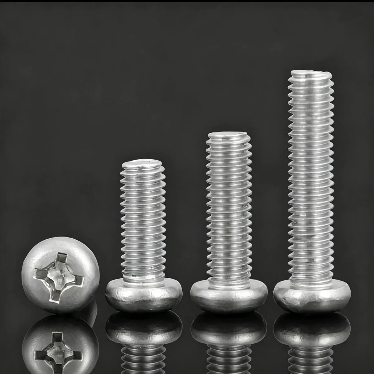 Metric Imperial Aluminum Phillips Pan Head Screws M1.7-M6 4#-10# UNC UNF Coarse Thread Hardware Fastener Bolts