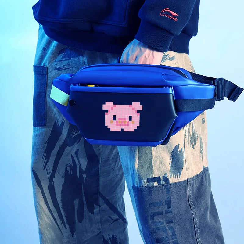 Borsa a tracolla da donna da uomo Cool LED Scelta di Editor Faionable Marsupio da petto Borsa da viaggio con tracolla regolabile fai-da-te