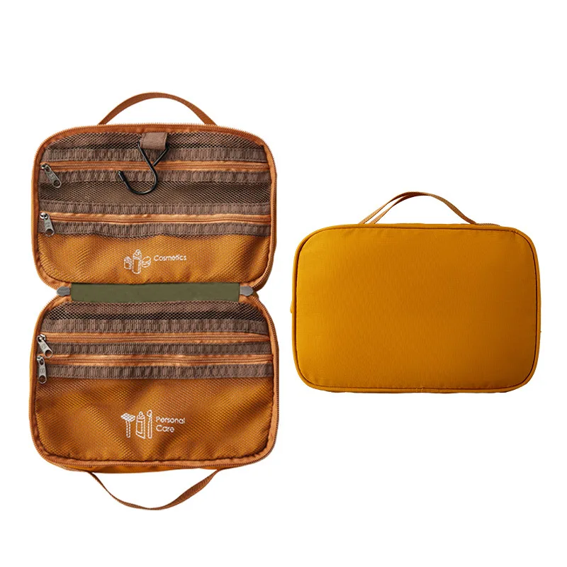 Hanging Travel Toiletry Bag Large Capacity Cosmetic Organizer Waterproof Makeup Bag With Hook Multi Compartment For Women Men Tr
