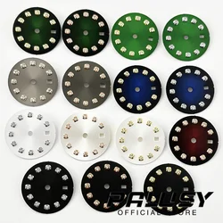 NH05 20.5mm Black White Green Blue Brown Gray Watch Dial for NH05 NH06 Movement Watch Faces Replacement Parts