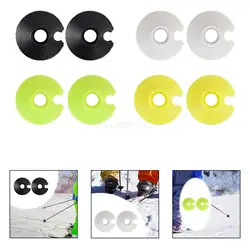 2 Pieces Hiking Poles Basket Replacement Snow and Mud Baskets Walking Sticks Replacement Tip Protectors for Ski Poles