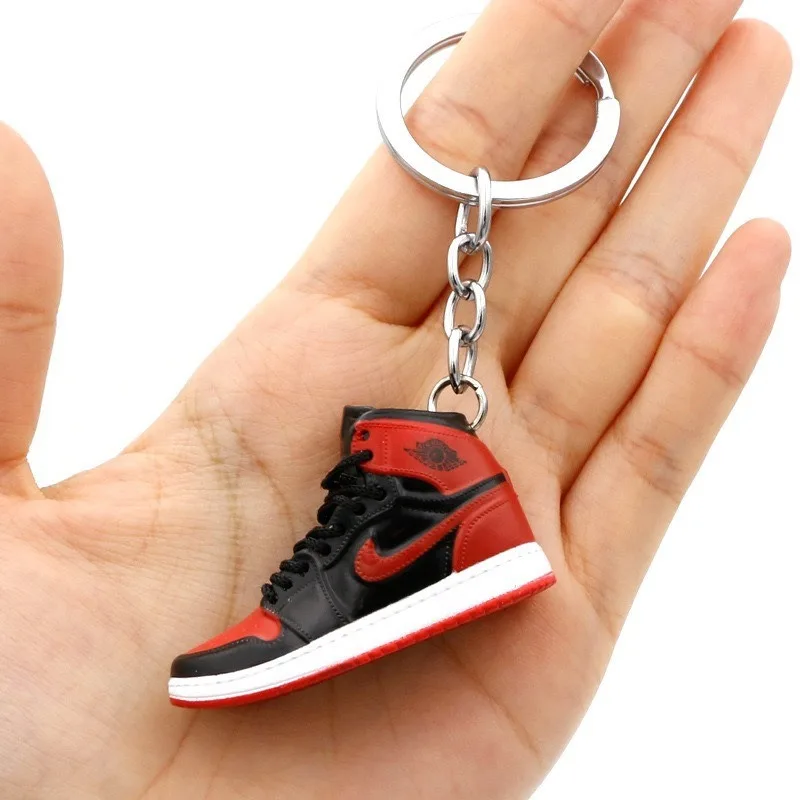 2025 explosions shoe key chain, bag key chain pendant 3d mini basketball shoes jewelry creative personality pendant