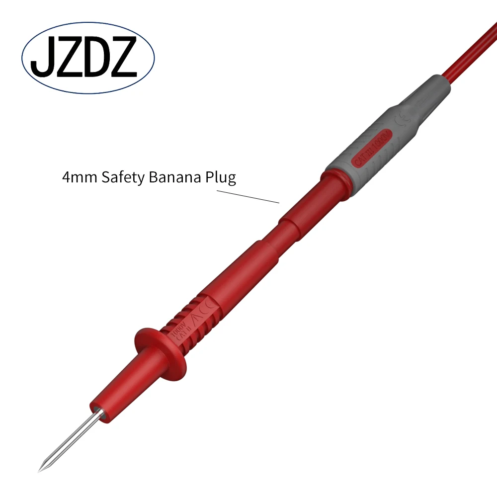 JZDZ-Pin de prueba de puntas de sonda de prueba, de 4mm conector eléctrico, enchufe banana hembra, aguja multímetro, J.30012, 2 uds.