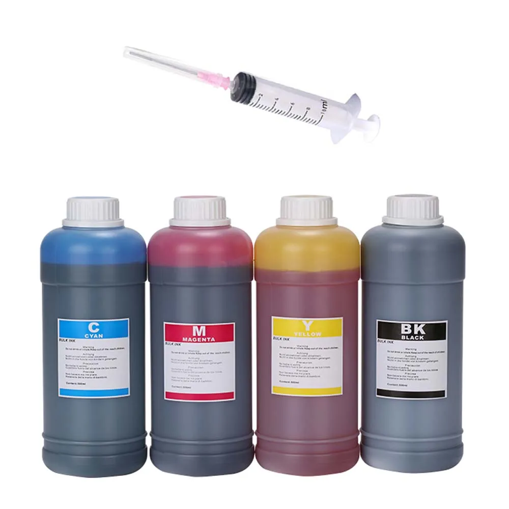 500ml Bottle Dye Printer Ink Refill Kits 4 Color For HP For Canon Printers For Epson For Brother Ink Cartridges