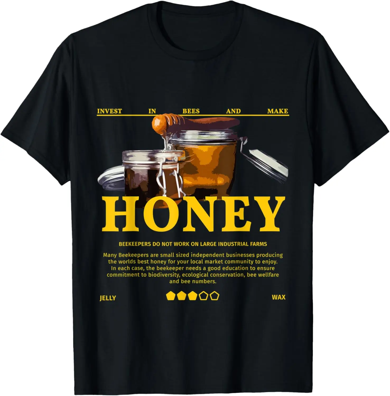 Bee Keeper Design Streetwear Style برطمانات عسل مع قحافة