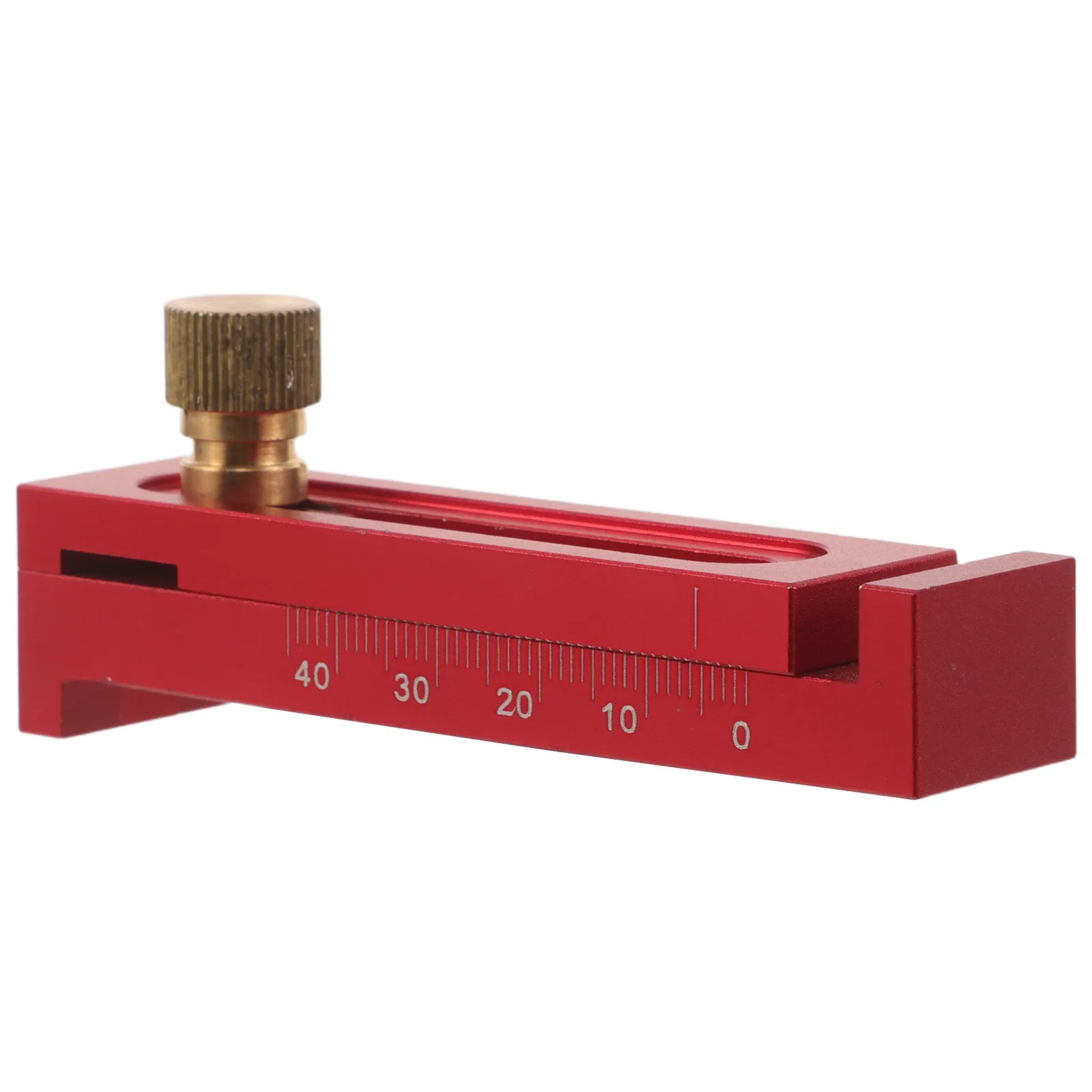 Woodworking Gauge Tool Aluminum Alloy Mortise Gauge 5-40Mm Lockable Depth Measuring Tool for Precise Tenon Joint Gap Woodworking