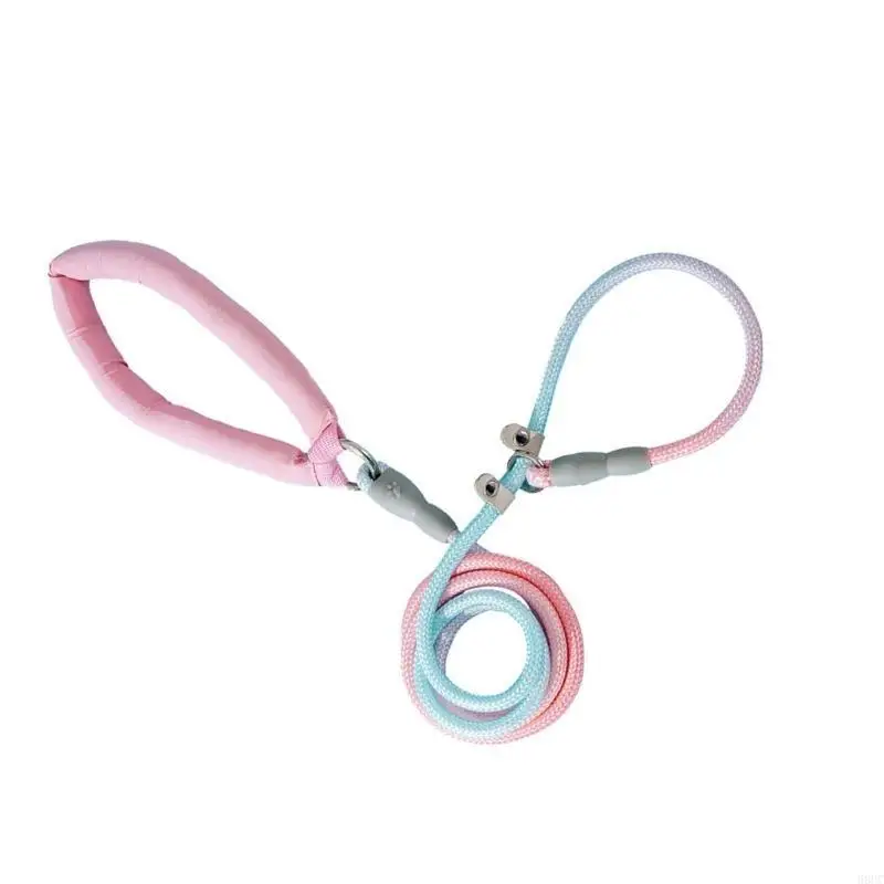 68UC 150/200/250cm 개 끈 그라디언트 색 트랙션 밧줄 걷기 가죽 끈 탈출 방지