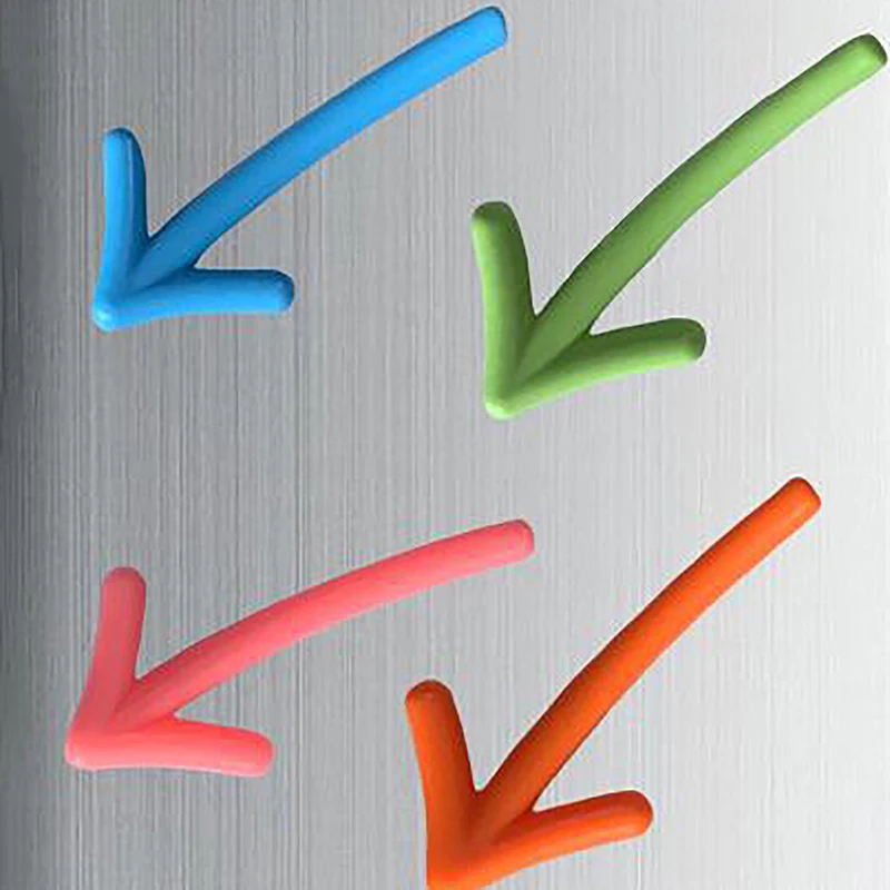 Confezione da 6 adesivi magnetici per frigorifero a forma di freccia divertenti e creativi, decorazione per frigorifero, regalo, messaggio per lavagna con freccia, decorazioni per la casa
