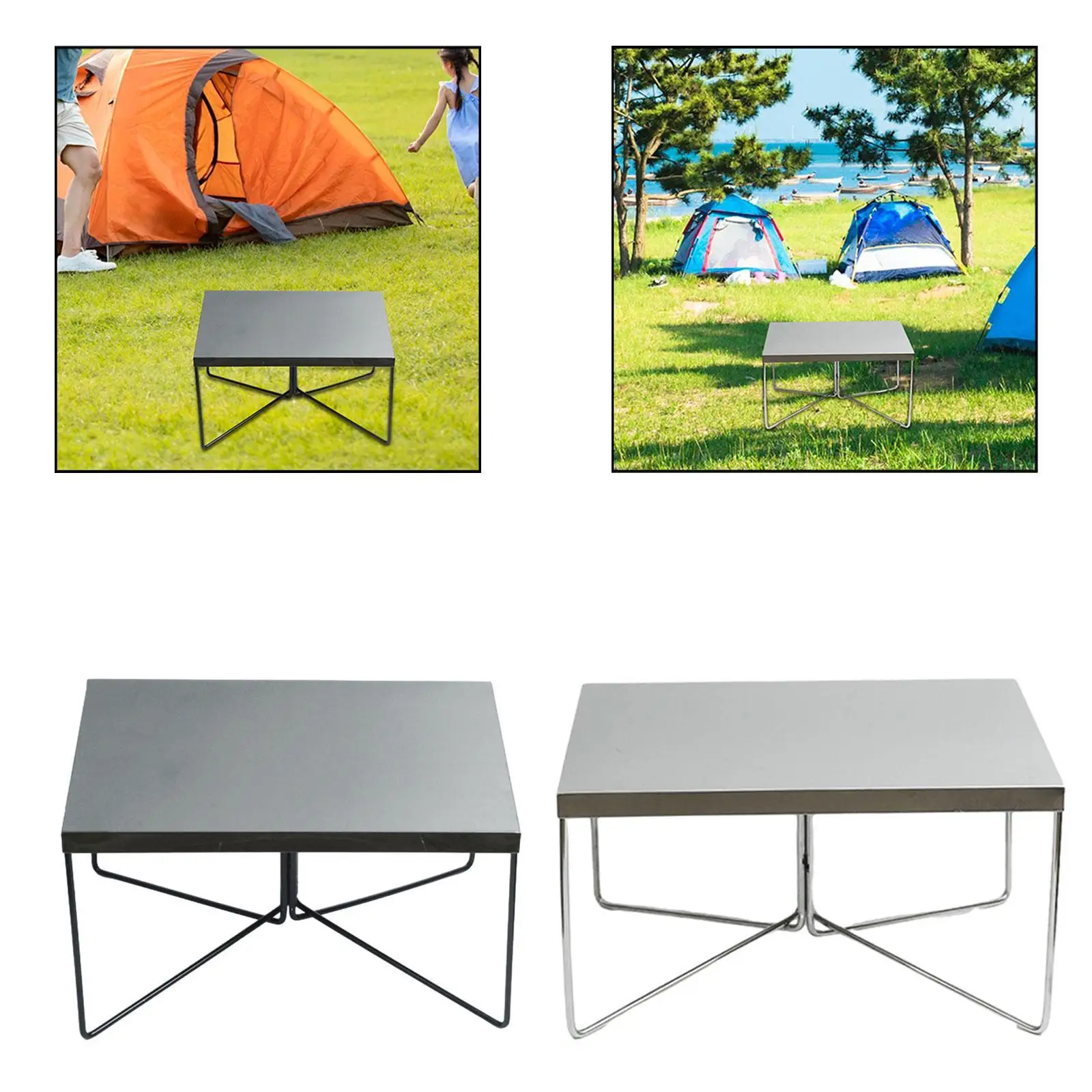 Outdoor Folding Table Easy to Clean Beach Table for Picnic Travel Hiking