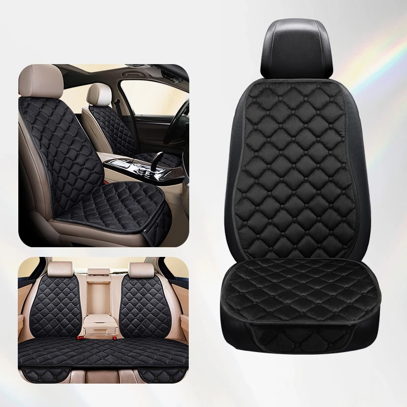 7pcs Set Quilted Seat Covers From General Motors, Plush Cushions for Car Seats, Protective Covers Auto Interior Accessories