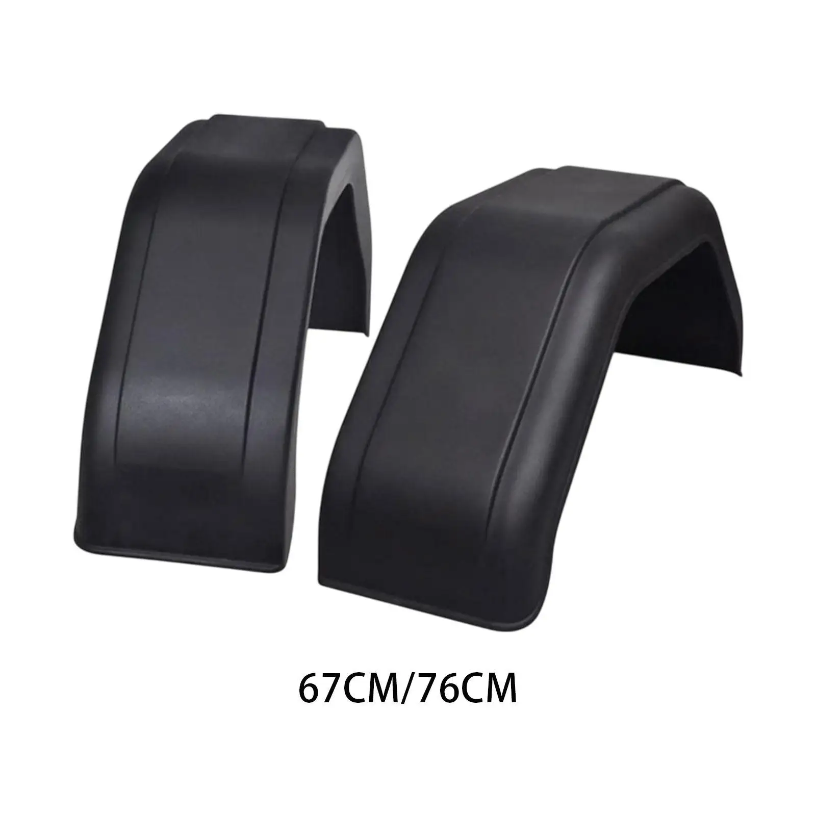 

2 Pieces Plastic Trailer Wheels Mudguard for Rvs Yachts Atvs Accessory
