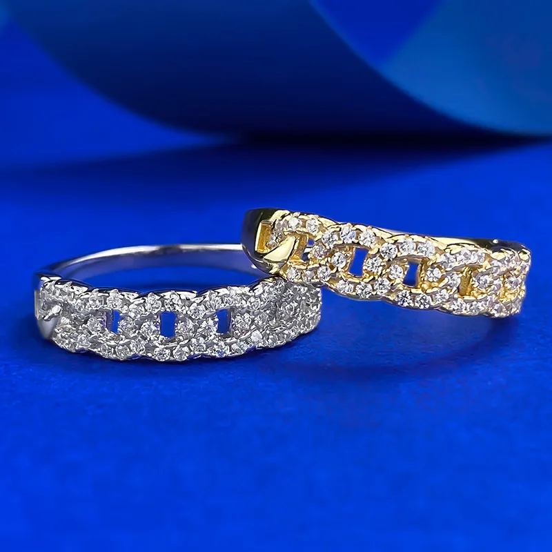 

2022 New 925 Silver Cuban Ring Ins Style European and American Ring Cross border Supply One Piece dropshipping