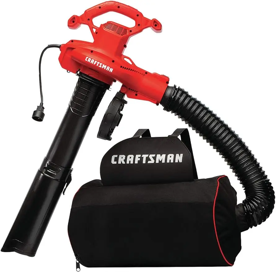 CMEBL7000-3-in-1 Leaf Blower Vacuum and Mulcher, 260 MPH, 12 Amp, elétrico com fio, Novo