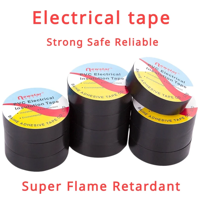 

10 PCS,Electrical Tape,Insulation Tape,Electrical Tape,Ultra-Thin and Ultra-Adhesive PVC Waterproof Tape, 1 Roll OF 9 Meters