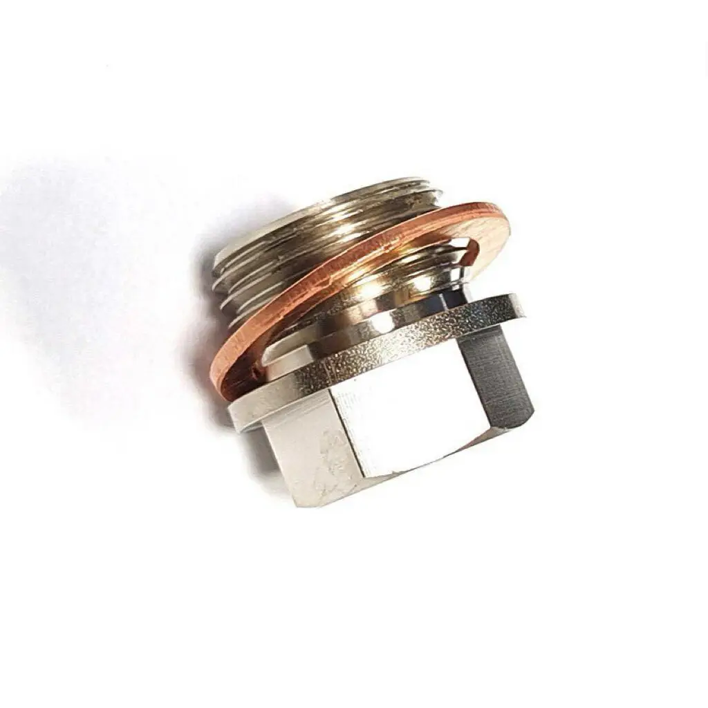 Sensor Adapter M18x1.5 to 1/8NPT Thread Exhaust Water Temperature Sensor NPT Coolant Temperature Sensor Fitting with Gasket