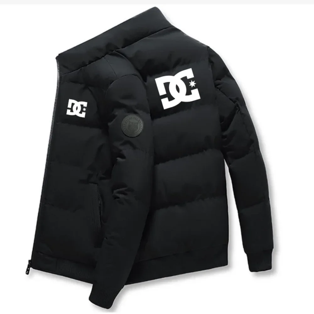 New Autumn and Winter Windproof and Warm Short Men's Stand-up Collar Cotton-padded Jacket, Fashionable Zipper Men's Overcoat