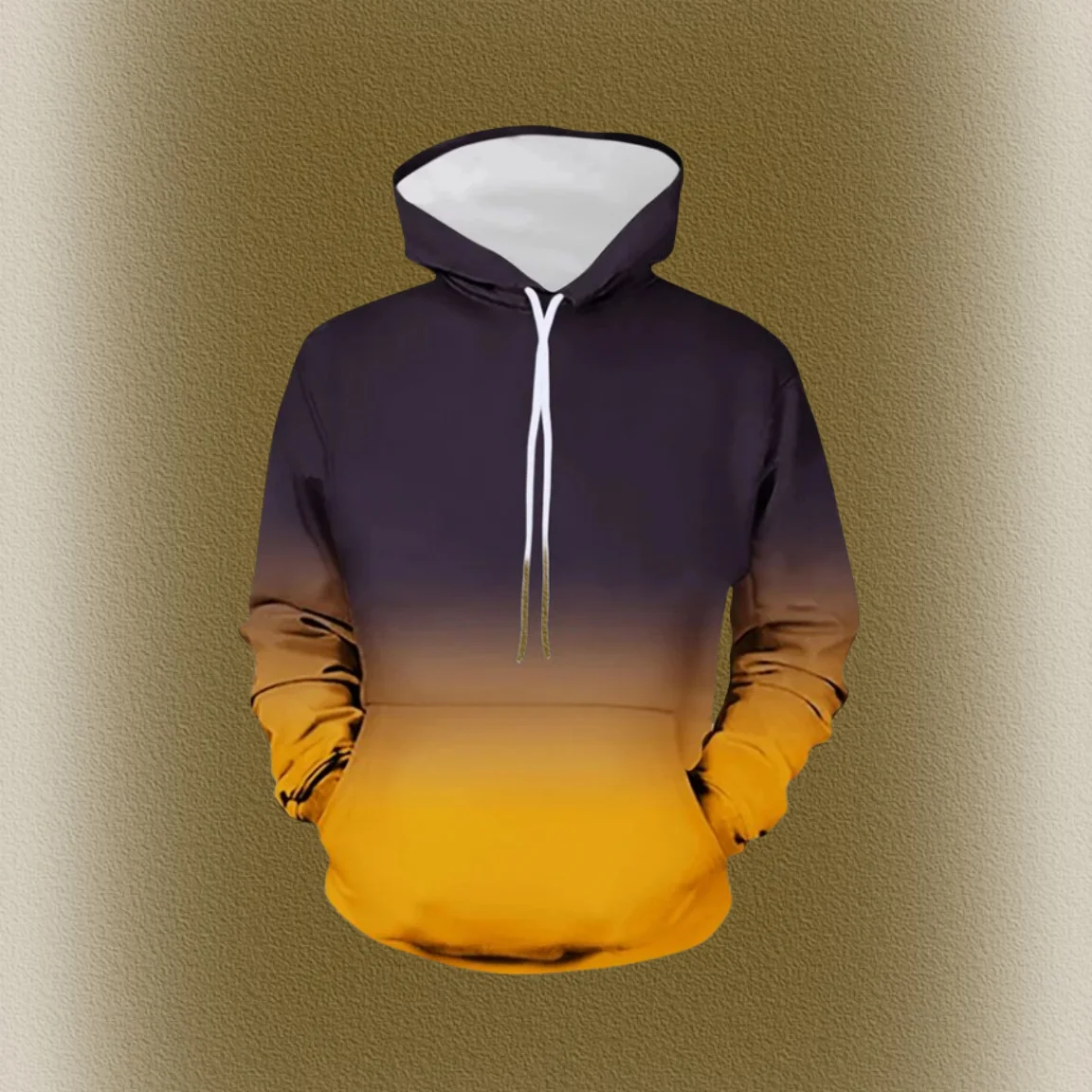 

Autumn Fashion Men's Hoodie Printed Color Gradient Patterns Digital Printing Trendy Casual Long Sleeved Hooded New Style Tops