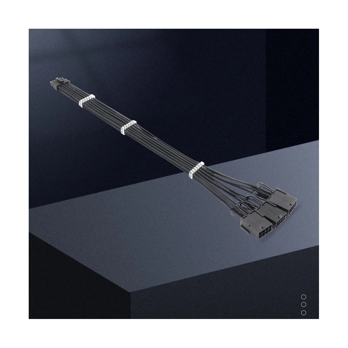 12vhpwr pci-e 5,0 Verlängerung kabel 16-polig bis 3 x8pin (6 2) Hülsen verlängerung 16awg Kabel kompatibel für 3090ti & rtx 4080 (a)