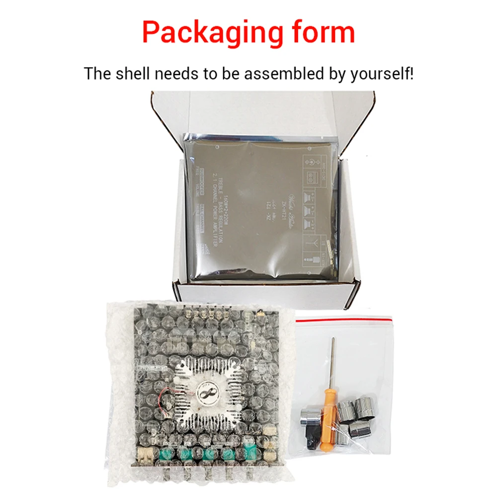 لوحة مضخم صوت بلوتوث لاسلكي ، صوت ستيريو HiFi ، ضبط التحكم في التطبيق ، 160Wx2 ، من من خلال قناة TDA7498E #5